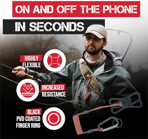 Rogue Fishing Co. The Protector Phone Tether - Green, Phone Leash