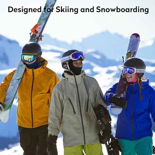 Pukavt 1-6 Pack Balaclava Face Mask, Ski Mask for Men Women, UV Protection Windproof Scarf for Motorcycle Snowboard Cycling