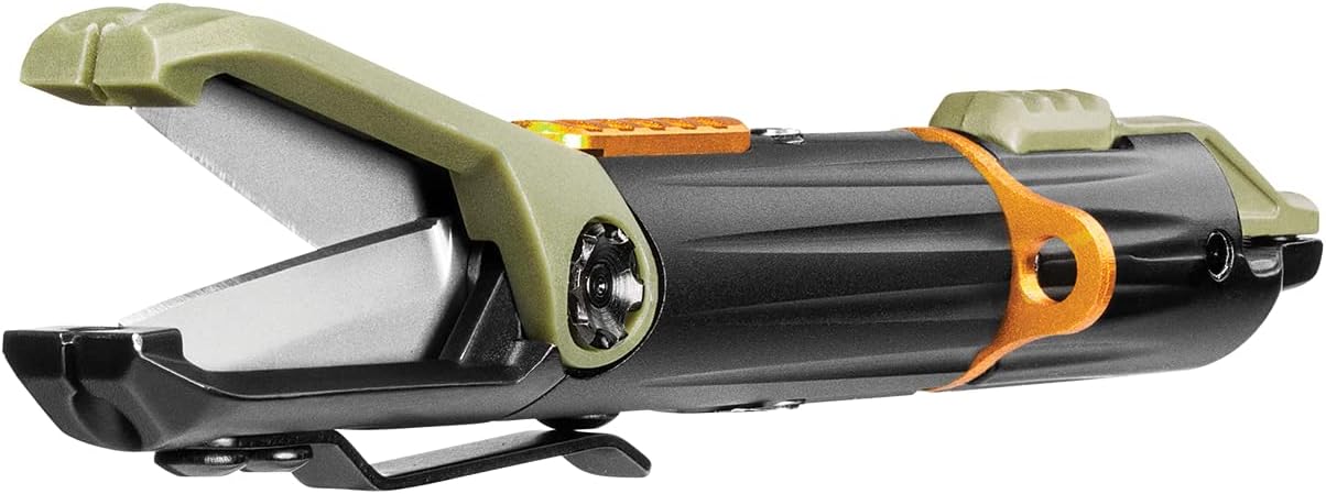 Gerber Gear LineDriver - Fishing Line Multitool with Spinning Line Vise, Tether Ring, Eyelet Clearing Spike, Hook Threader, Scissors & Split Shot Crimper - Premium Fishing Gear