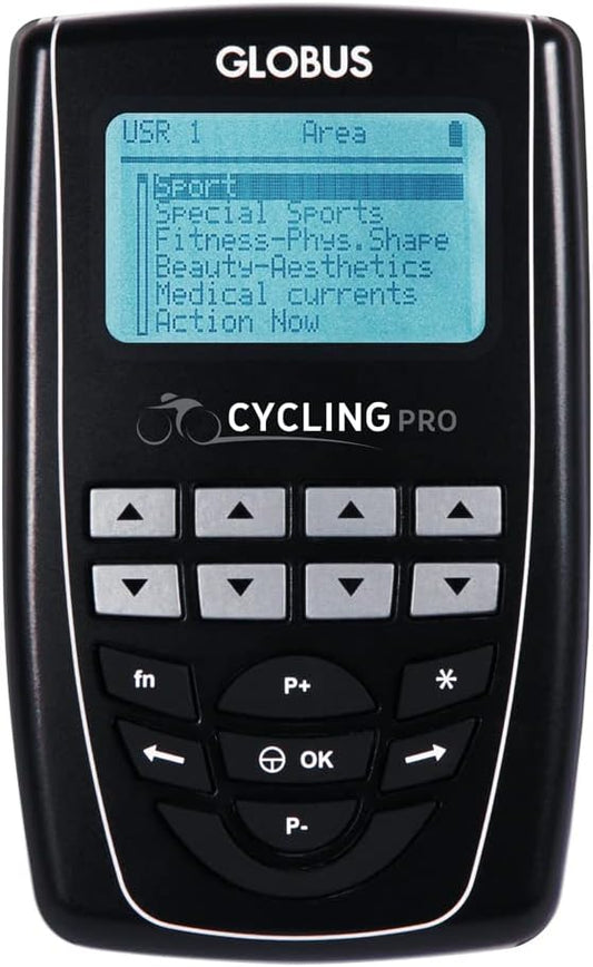 | Cycling Pro 4 Channel Electrostimulator, 270 Programs for Cyclists, Physical Preparation, Prevention, Pain, Injuries and Recovery