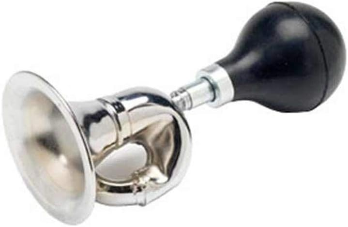 G Ganen Bugle Horn, Chrome Plated w/ Black Bulb
