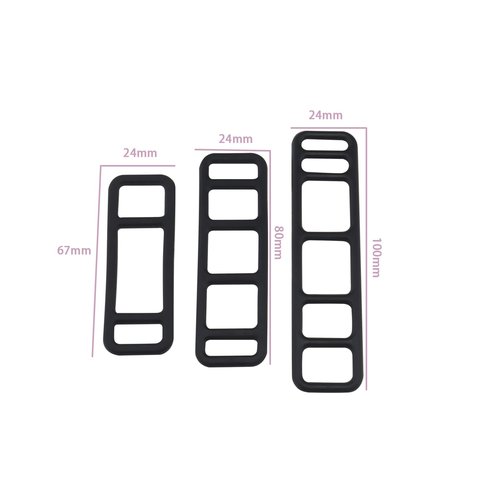 LT Easiyl 12pcs Bicycle Black Stretchable Silicone Strap Bike Fixed Silicone Strap for Bicycle Headlights Taillights Car Driving Recorders