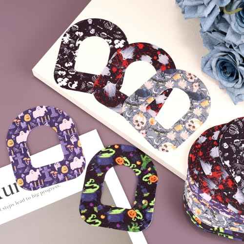 25pcs Adhesive Patches for Omnipod 5, Waterproof CGM Overpatches Halloween Themed Sensor Covers Sweatproof Breathable Adhesive Tape Grip Sensor Stickers, Easy to Apply for Long Wear