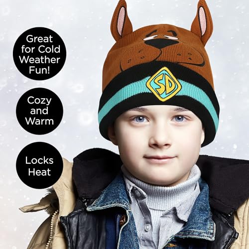 Cute Knit Warm Beanie hat for Kids and Adults, Winter Hats for Men, Women, Teens, Girls and Boys, Cuffed Beanies