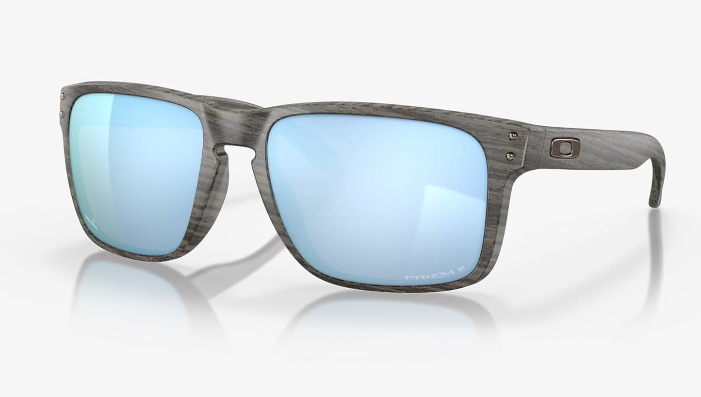 Oakley Holbrook XL Sunglasses Woodgrain with Prizm Deep Water Polarized Lens 59mm