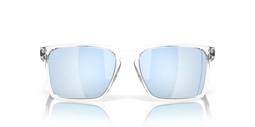 Oakley OO9483 Exchange Sun Rectangular Sunglasses, Polished Clear/Prizm Deep Water Polarized, 56 mm