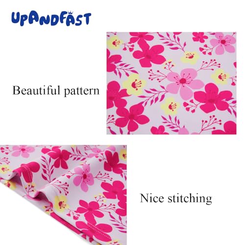 upandfast Girls Rash Guard Set Long Sleeve Two Piece Swimsuit with UPF 50+ Sun Protection for Girls 3-8 Years