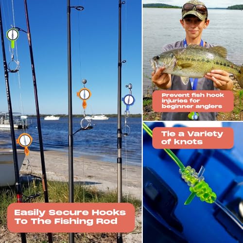 3-Pack Fishing Knot Tying Tool Set for Fly Fishing & Line Tying