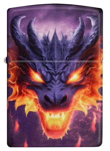 Glow in The Dark Zippo Lighter - Green Glowing Dragon Variant