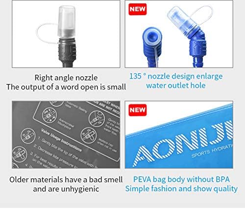 AONIJIE 1L/ 1.5L/ 2L/3L Folding Riding Running Water Bag Outdoor Mountaineering Backpack Drinking Bag (1.5L-TPU)