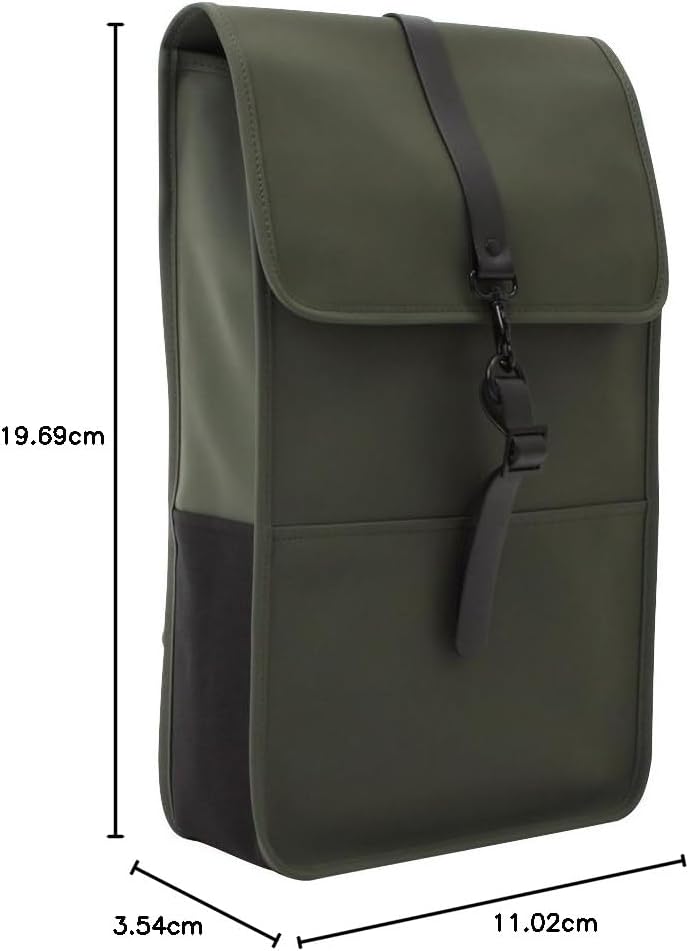 RAINS Men's Backpacks, Green, One Size