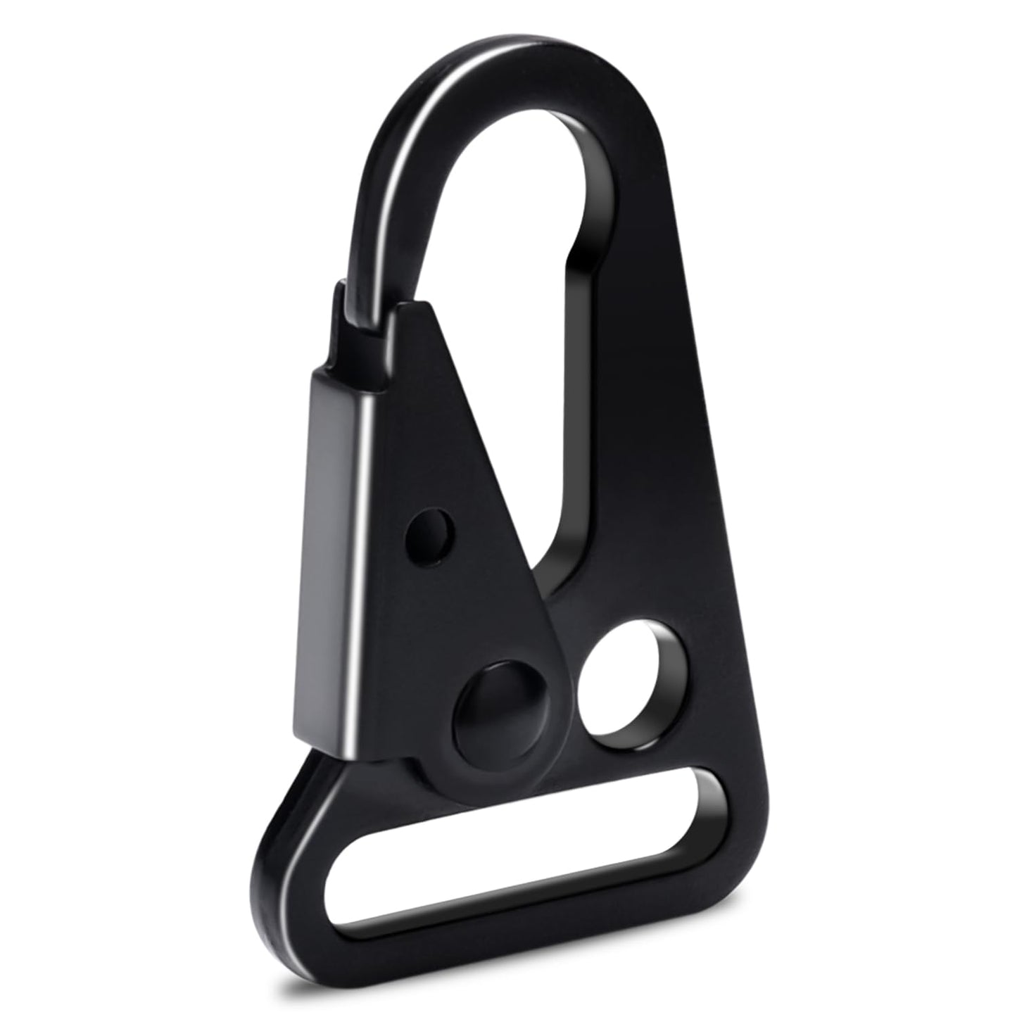 6 Pack Metal Rifle Sling Clips Tactical Snap Hook Enlarged Mouth Single Point Slings Clip for Paracord Webbing Strap Outdoor Accessories - 1"(25mm)