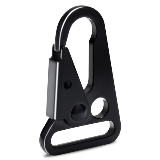 6 Pack Metal Rifle Sling Clips Tactical Snap Hook Enlarged Mouth Single Point Slings Clip for Paracord Webbing Strap Outdoor Accessories - 1"(25mm)