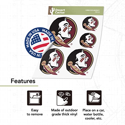 Florida State Seminoles Sticker Decal T3-2 - Official Licensed NCAA Fan Gear