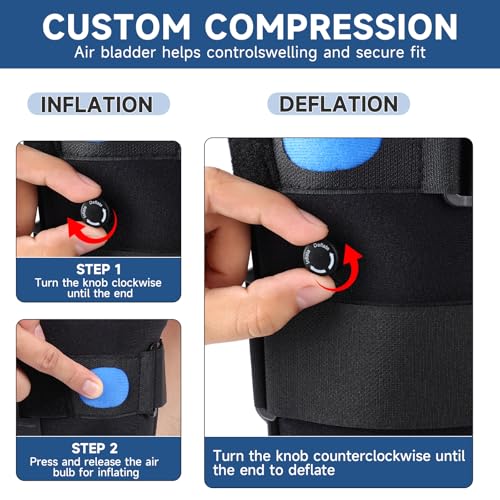 Tall Inflatable Walking Boot Air Cam Walker Fracture Orthopedic Boot for Ankle & Foot - Large