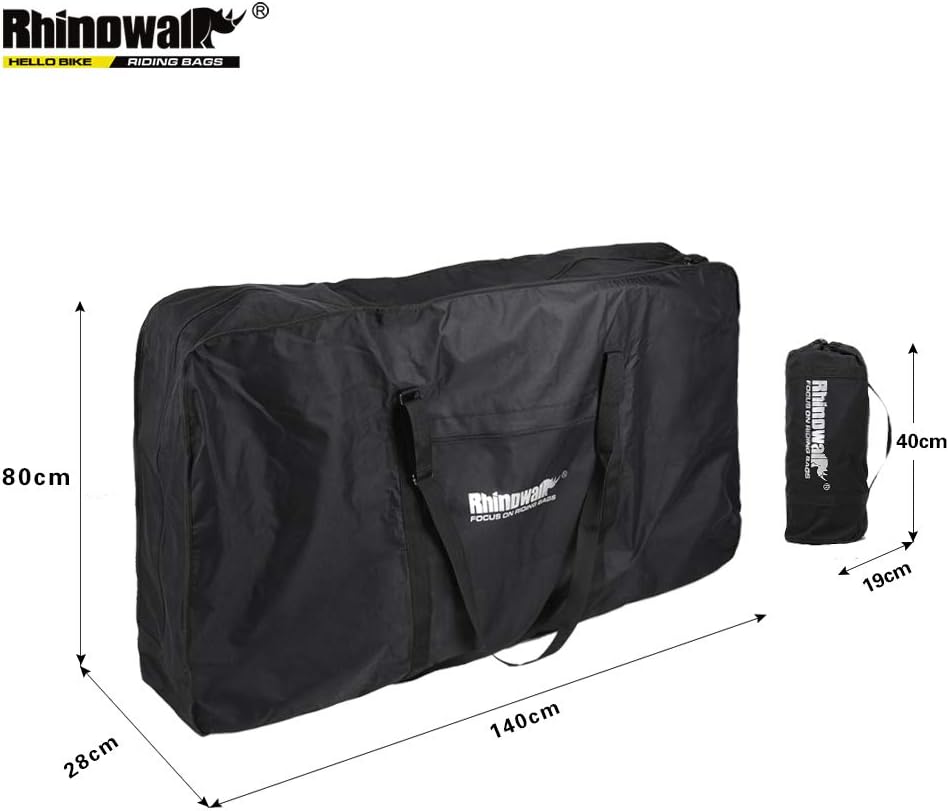 Rhinowalk Folding Bike Carry Bag 20" Thick/ 26" Thin/26 Thick Bicycle Transport Storage Case Bike Travel Bag for Air Travel,Shipping Professional Cycling Accessories