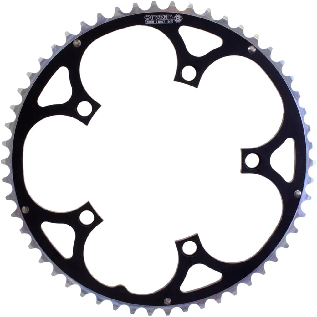 Origin8 Alloy Ramped Chainrings, Black/Silver