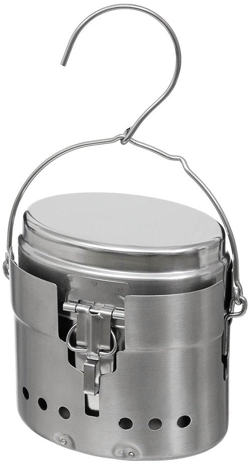 MFH Swed M40 Stainless Steel 3-Piece Cooking Set
