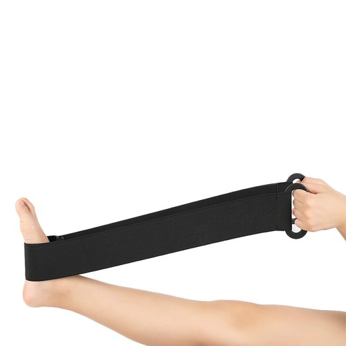 Haosie Stretching Exercise Strap, Foot Drop Plantar Ankle Training Belt, Strength Exercise Resistance Bands, 3.3 Feet Long