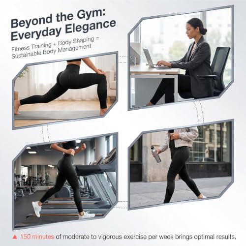 Small Black 3D Metabolic Booster Leggings for Women High Waist Anti Cellulite Workout Pants