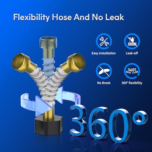 4 Pack RV Water Filter with Flexible Hose Protectors - High-Quality Drinking Water Filter