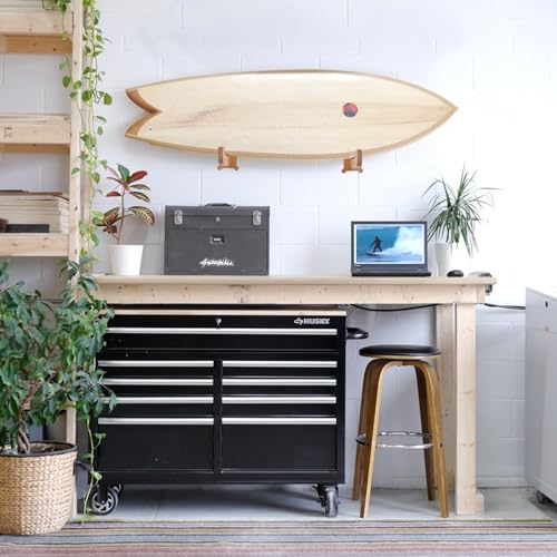Surfboard Wall Mount Rack ? Beech Wood Surf Board Wall Hangers with M6 Expansion Bolts ? Vertical or Horizontal Surfboard Storage for Longboard, Shortboard, Skimboard