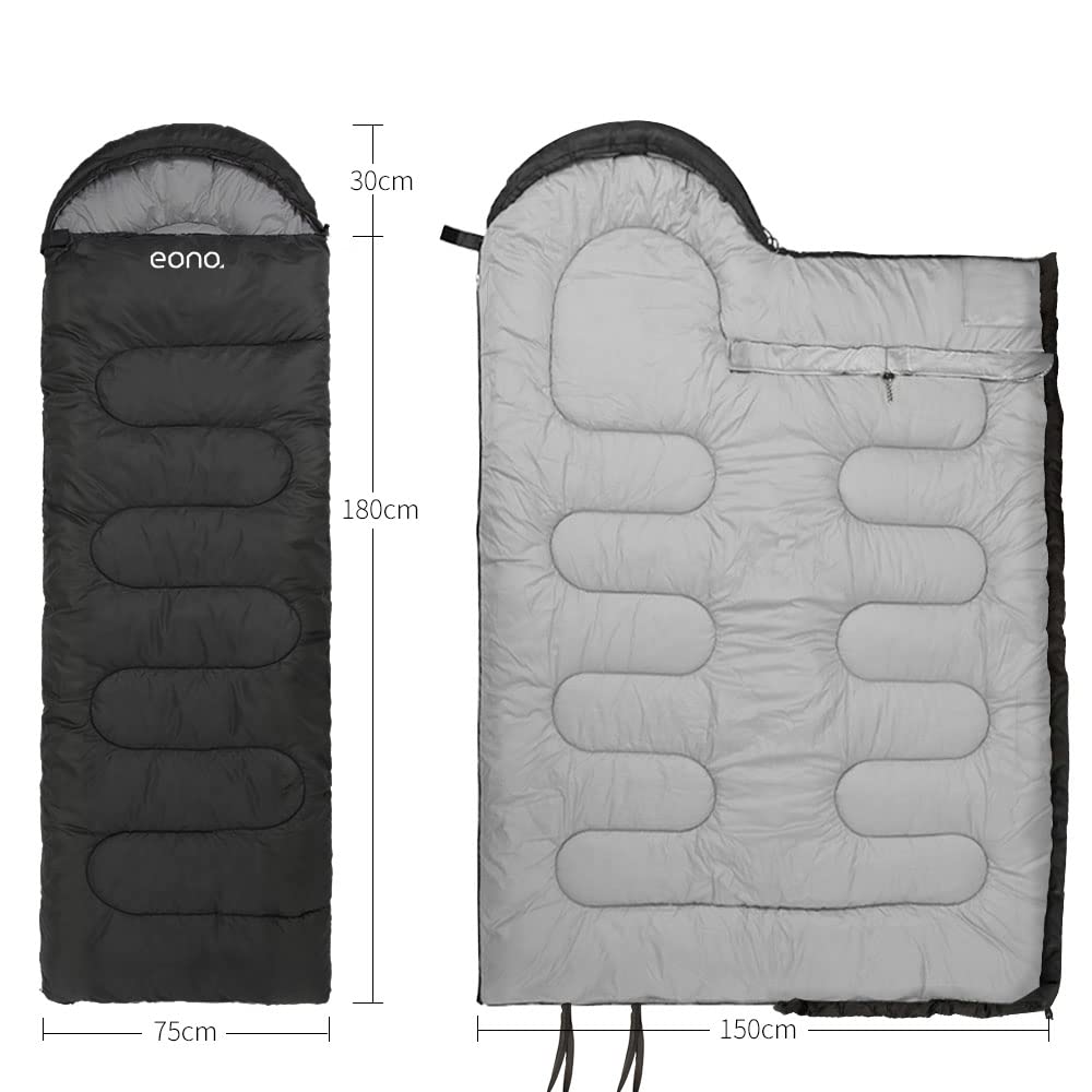 Fancial Sleeping Bag Envelope Type for Winter【Minimum Temperature -10℃】 Lightweight and Thermally Insulated 230T Waterproof and Thermal Insulation Can be Cleaned as a Whole