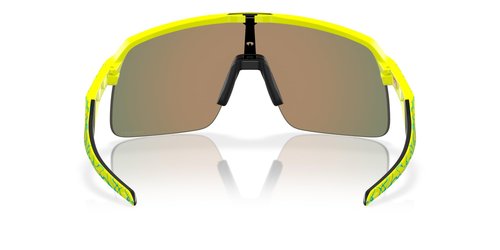 Oakley Men's OO9463 Sutro Lite Rectangular Sunglasses, Inner Spark Matte Tennis Ball Yellow/Prizm Ruby, 39 mm