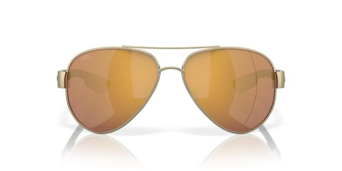 Costa Del Mar South Point Sunglasses, Brushed Gold/Gold Mirrored 580G, 59 mm