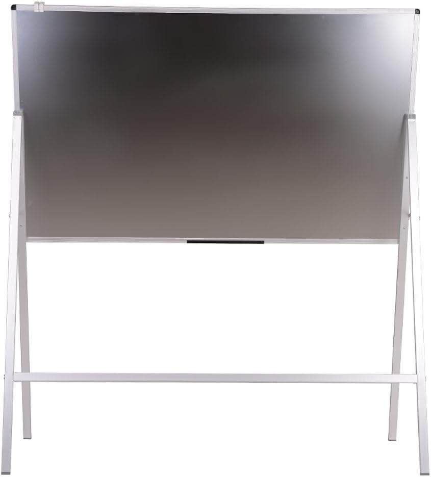 VIZ-PRO Melamine H-Stand Whiteboard/Adjustable Dry Erase Easel,24 x 36 Inches
