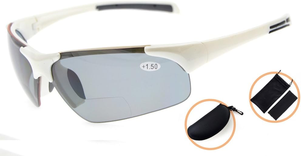 Eyekepper TR90 Unbreakable Sports Polarized Half-Rimless Bifocal Sunglasses