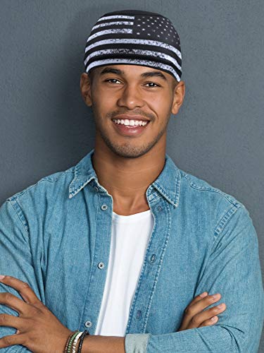 Geyoga 4 Pack Cooling Skull Cap Sweat-Wicking Beanie Bandana - One Size Retro Style