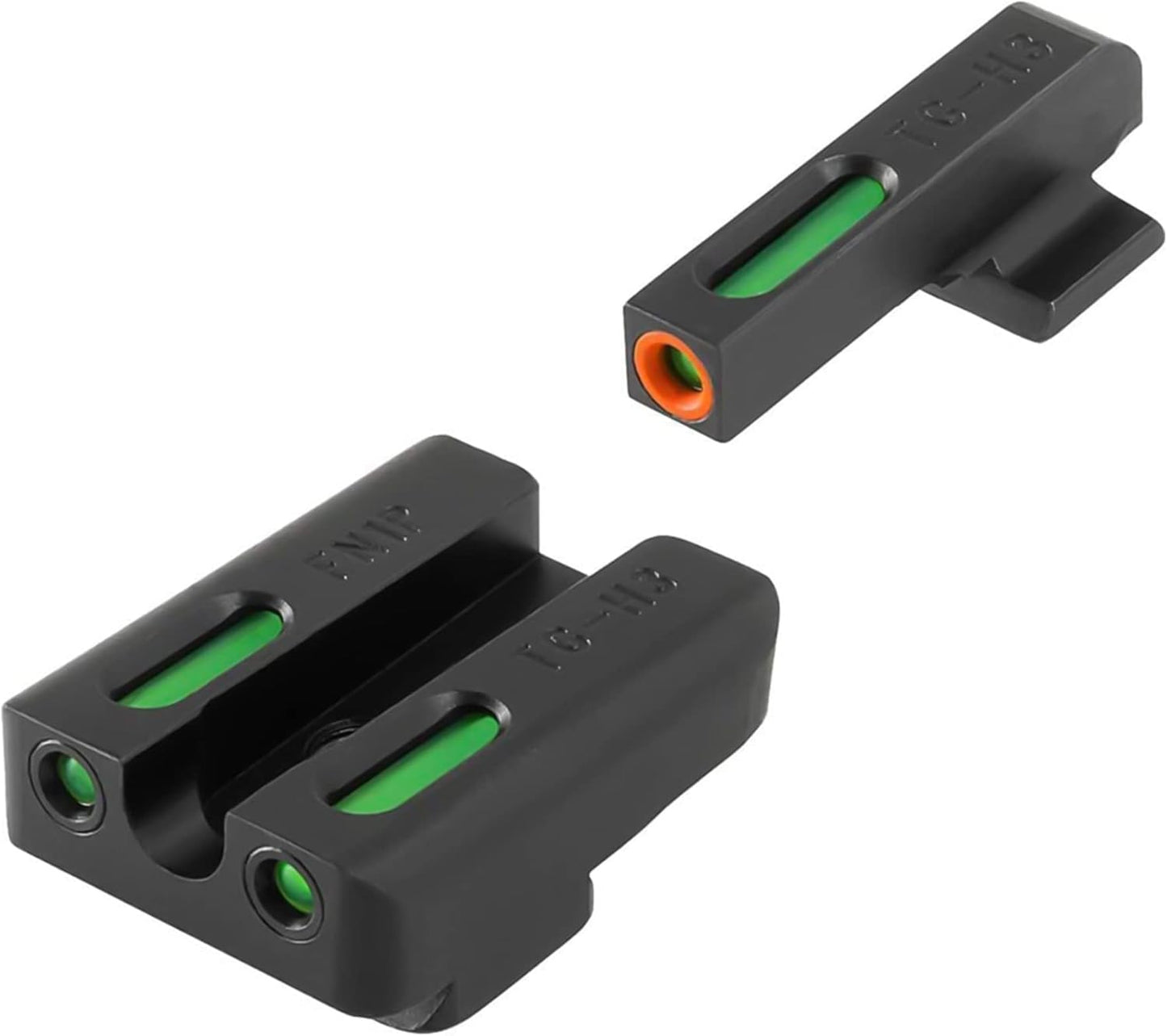 Truglo TFX PRO Night Sight for Handguns - Glowing Tritium & Fiber Optic, Compact & Durable