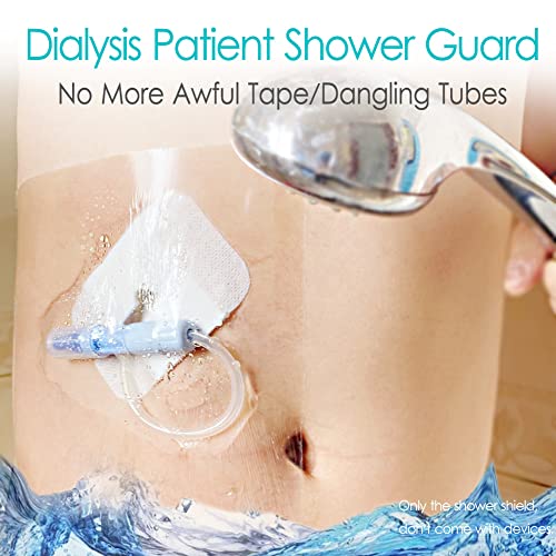 8x8 Inch Waterproof Shower Cover Shields for Dialysis Port - Pack of 50