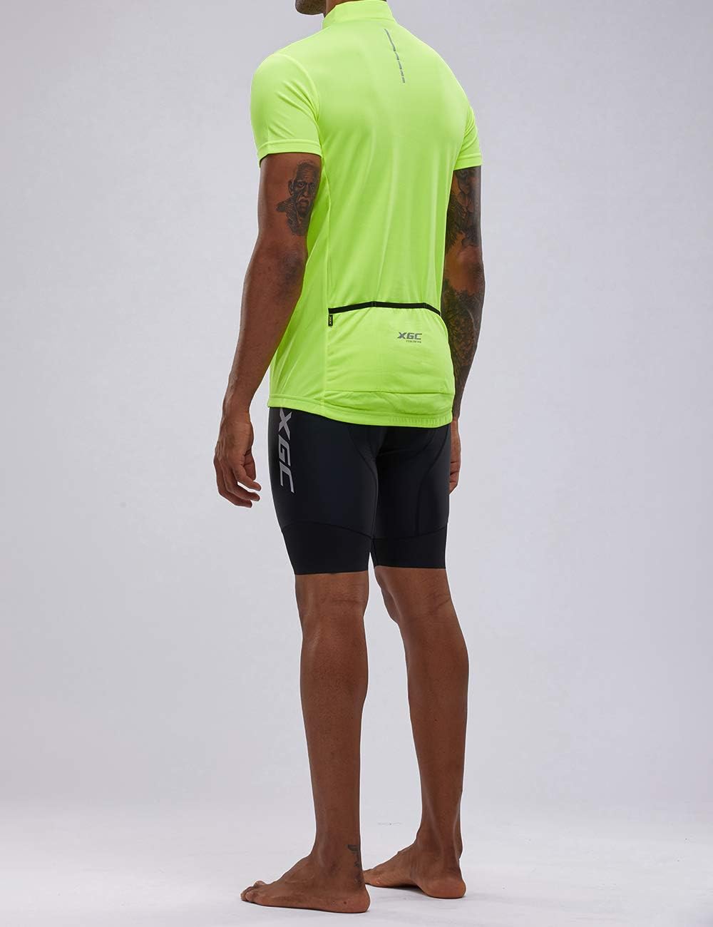 XGC Men's Short/Long Sleeve Cycling Jersey Bike Jerseys Cycle Biking Shirt with Quick Dry Breathable Fabric