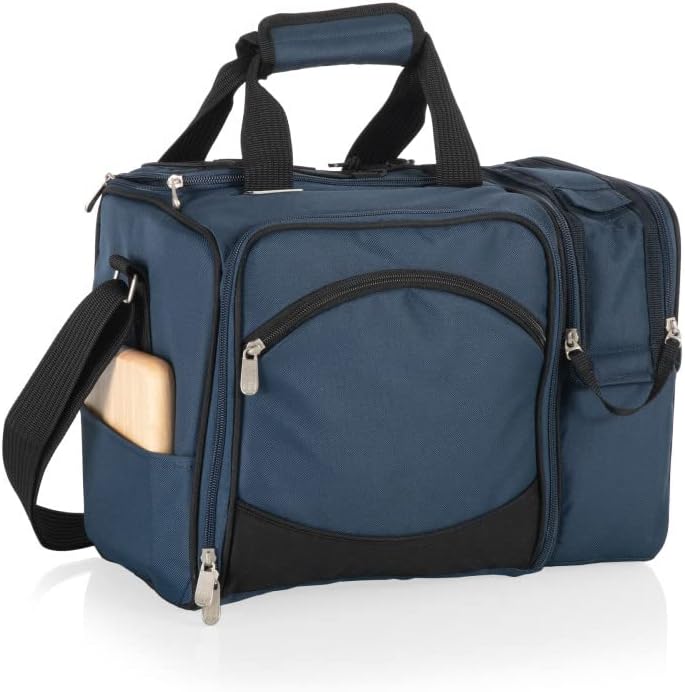 NCAA Malibu Cooler Picnic Basket - Insulated Tote with Complete Picnic Set