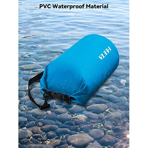 HEETA Waterproof Dry Bag for Women Men(Upgraded Version) 5L/10L/20L/30L/40L Roll Top Lightweight Dry Storage Bag Backpack with Emergency Whistle for Travel, Swimming, Boating, Kayaking, Camping, Beach