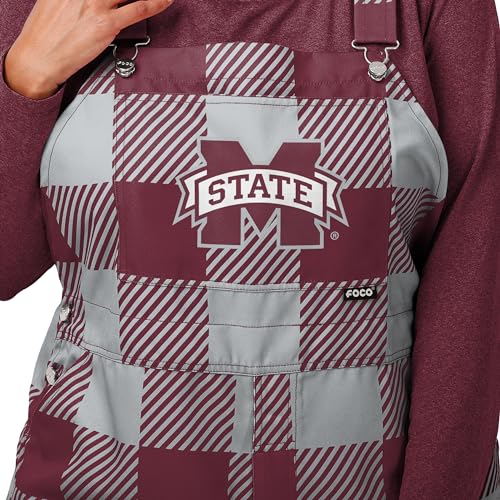 FOCO NCAA Womens NCAA College Team Logo Bib Overalls