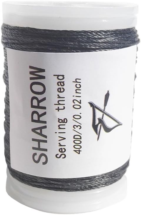 SHARROW 131 yard/120 m Archery Bow String Serving Thread Durable Nylon Bowstring Serving Thread for Compound Recurve Bow Tying Peep Sight Nock Point