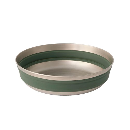 Sea to Summit Detour Stainless Steel Collapsible Bowl, Large (31 fl oz), Laurel Wreath Green
