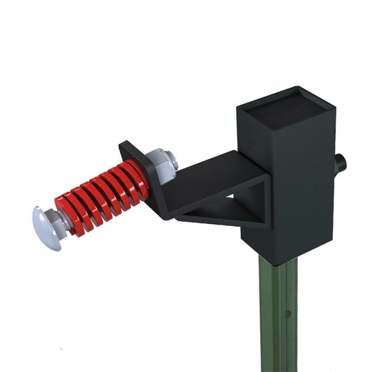 Atflbox T-Post Target Hanger for AR500 Targets, T-Post Target Brackets Mount, AR500 Steel Torso Silhouette Targets Conversion Adapter for Outdooor Shooting Practice (1 Pack)