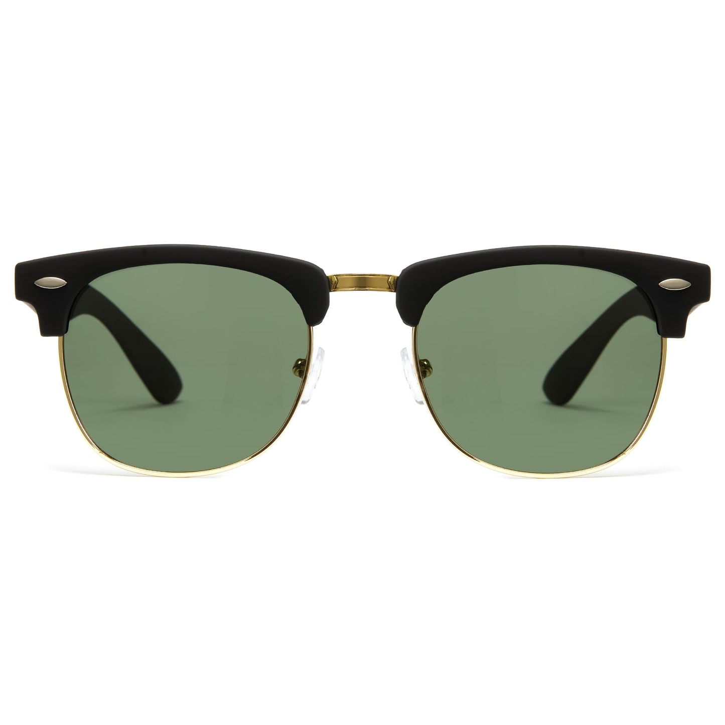 Cyxus Foldable Sunglasses Half Rim Folding Sunglasses Classic Polarized UV400 Shades For Men Women 1015G01