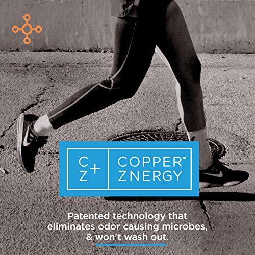 Unisex Compression Leg Sleeve with Copper Infusion - Medium, Black