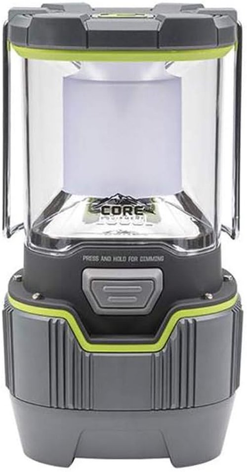 CORE 1000 Lumen CREE LED Rechargeable Camping Emergency Lantern, Lithium Ion Batteries, Charges Cell Phones