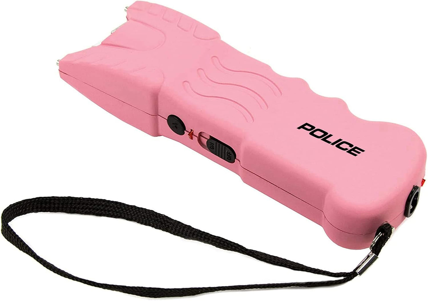 POLICE Stun Gun for Self Defense 916 – High Voltage Rechargeable with LED Flashlight, Compact & Heavy Duty – Personal Security for Women – Pink