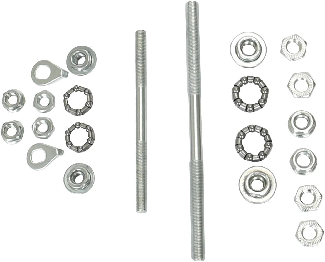 6.89 inch Bike Rear Axle Bearings, Silver, High Strength, Lightweight, Simple Installation, Replacement Wheel Hub Axle, General Purpose