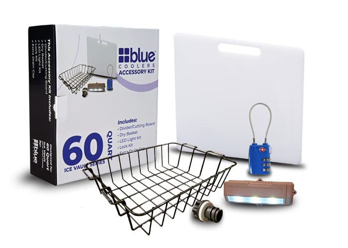 60 Quart Blue Starter Bundle with Wheels - Includes Accessory KIT