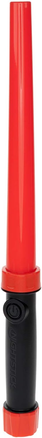 Nightstick NSP-1634 Traffic Wand-Yellow Lens/Black Handle-3 AAA Batteries, Multicolor