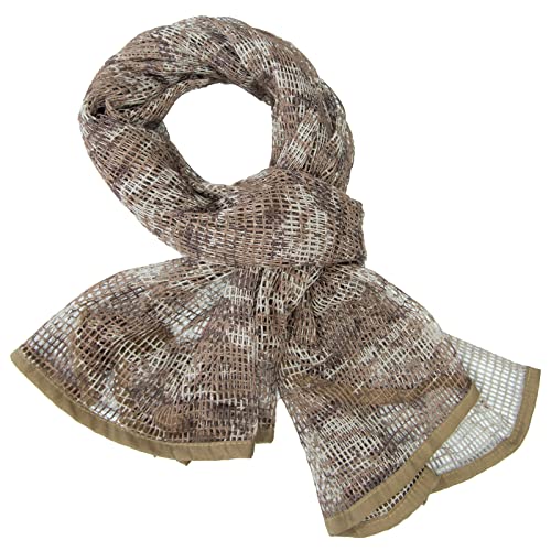 Desert Digital Sniper Veil Netting Camo Scarf for Hunting & Shooting - Men’s Gun Wrap
