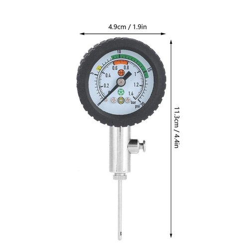 Ball Pressure Stainless Steel Accurate Air Pressure for Football Soccer Basketball Volleyball and Other Balls